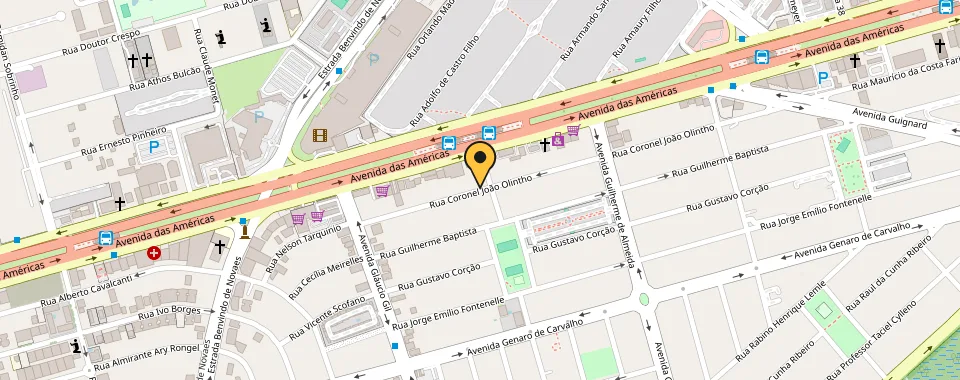 Mapa da localização: Rua Coronel Joao Olintho — Recreio dos Bandeirantes, Rio de Janeiro