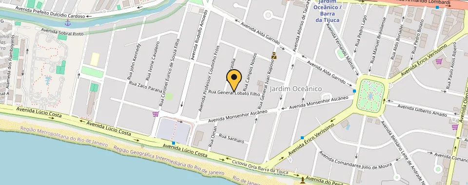 Mapa da localização: Rua General Lobato Filho — Barra da Tijuca, Rio de Janeiro