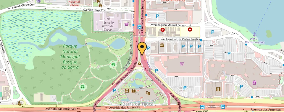 Mapa da localização: Avenida das Americas — Barra da Tijuca, Rio de Janeiro