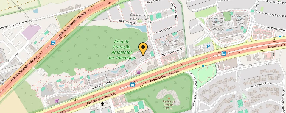 Mapa da localização: Avenida das Americas — Barra da Tijuca, Rio de Janeiro
