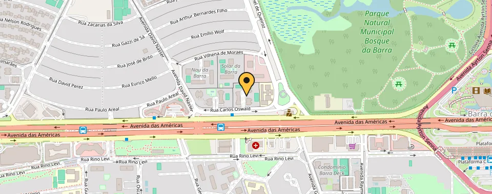 Mapa da localização: Rua Carlos Oswald — Barra da Tijuca, Rio de Janeiro