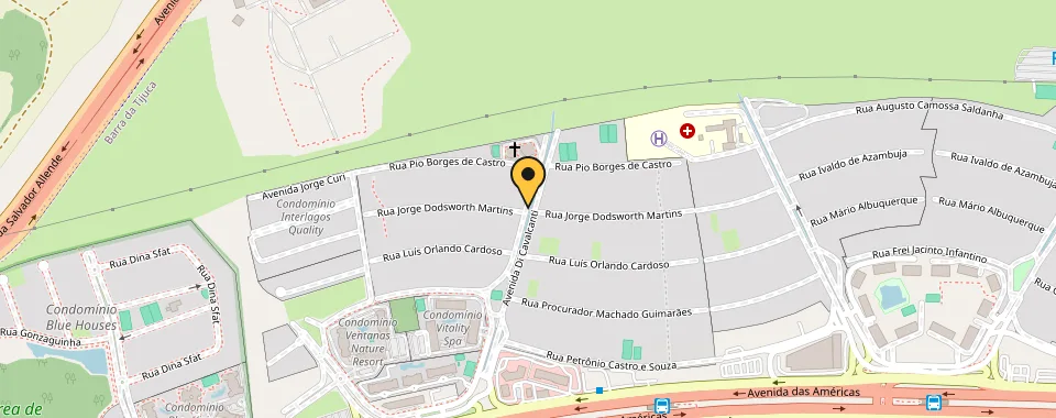 Mapa da localização: Avenida Di Cavalcanti — Barra da Tijuca, Rio de Janeiro