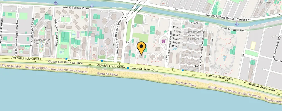 Mapa da localização: Wyndham Rio Barra — Barra da Tijuca, Rio de Janeiro