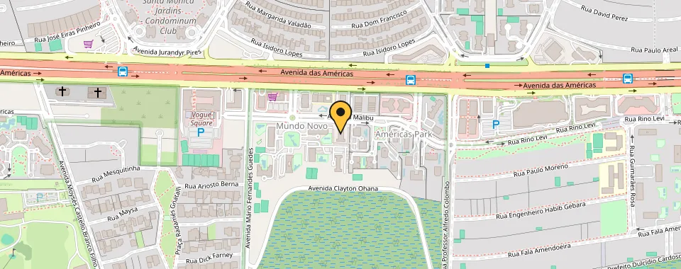 Mapa da localização: Rua Malibu — Barra da Tijuca, Rio de Janeiro