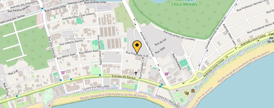 Mapa da localização: Las Ventanas Residencial — Recreio dos Bandeirantes, Rio de Janeiro