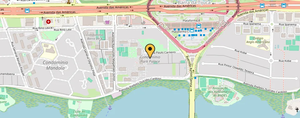 Mapa da localização: Avenida das Americas — Barra da Tijuca, Rio de Janeiro