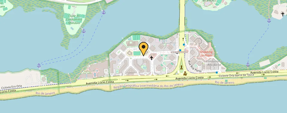 Mapa da localização: Rua Padre Alfredo Perez Gonzales — Barra da Tijuca, Rio de Janeiro