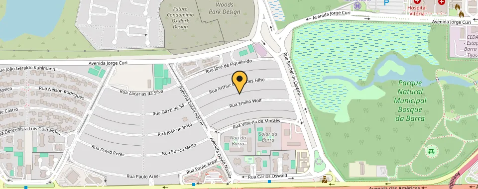 Mapa da localização: Avenida David Nasser — Barra da Tijuca, Rio de Janeiro