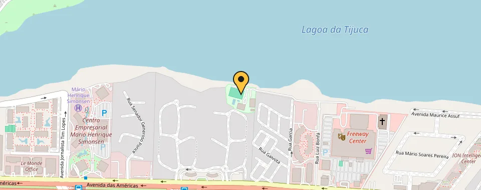 Mapa da localização: Avenida das Americas — Barra da Tijuca, Rio de Janeiro