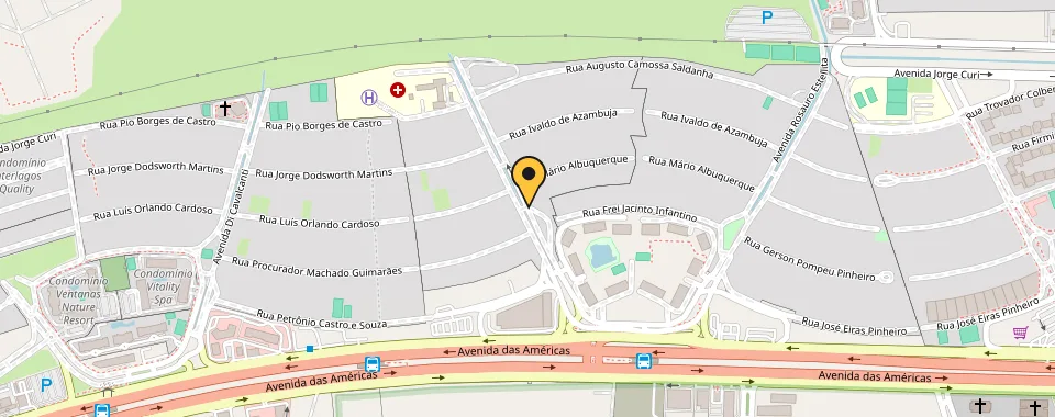 Mapa da localização: Avenida Candido Portinari — Barra da Tijuca, Rio de Janeiro