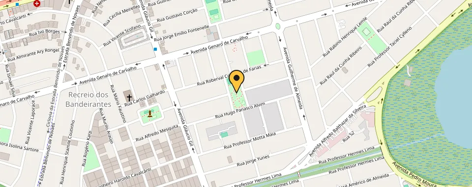 Mapa da localização: Praca Mozart Firmeza — Recreio dos Bandeirantes, Rio de Janeiro